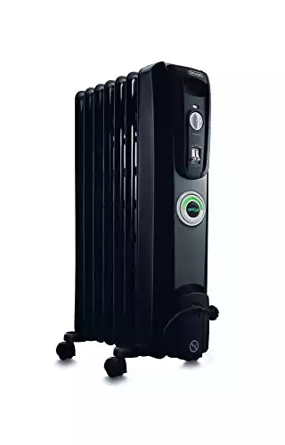 De'Longhi Oil filled Radiator Heater, Portable 1500W Electric Space Heater