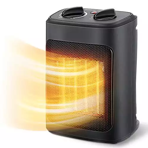 1500W Electric Space Heater | Portable with Thermostat, PTC Fast with Fan Modes