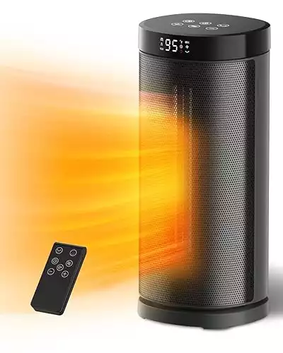 Sunnote Space Heater for Indoor Use, 1500W Fast Heating,Portable Ceramic Heater with Thermostat